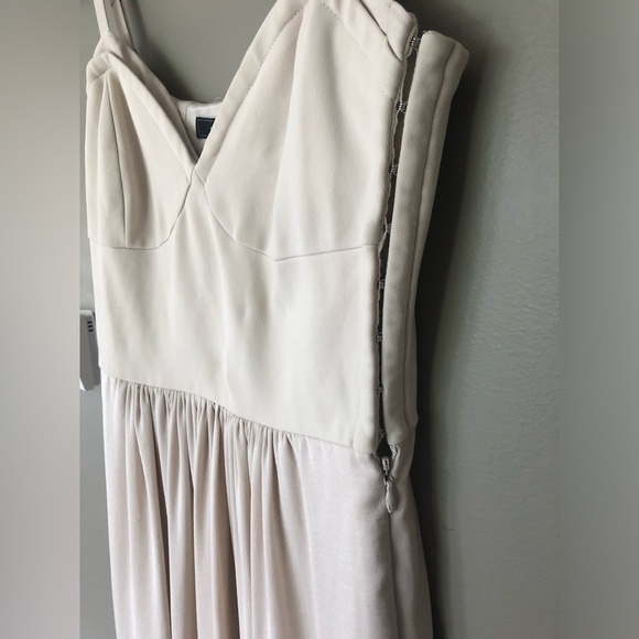 BCBGMAXAZRIA Kyra Bustier Maxi Formal Dress In Color Oatmeal Size XS - Picture 5 of 12
